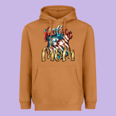 Police Mom Heavyweight Hoodie Designed By Fadigitalartstudio