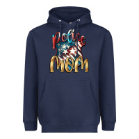 Navy Police Mom Heavyweight Hoodie - FaDigitalArtStudio