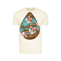 Vintage Arctic american football and western roses teardrop Vintage Tee - BundleAndBundleShop