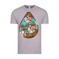 Vintage Zinc american football and western roses teardrop Vintage Tee - BundleAndBundleShop