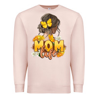 Pale Pink Mom life Mother's Day Premium Sweatshirt - FaDigitalArtStudio