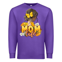 Purple Mom life Mother's Day Premium Sweatshirt - FaDigitalArtStudio