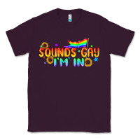 Plum Sounds Gay I'm in Pride LGBTQ Classic Tee - BundleAndBundleShop