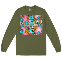 Army Green western mama Long Sleeve Tee - RanaPortraitStore