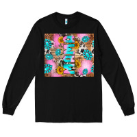 Black western mama Long Sleeve Tee - RanaPortraitStore