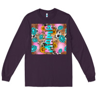 Plum western mama Long Sleeve Tee - RanaPortraitStore