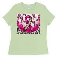 Matcha breast cancer american football ribbon Ladies Tee - NancyCooperArtShop