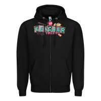 Black teacher mom Zipper Hoodie - CowGirlArtShop