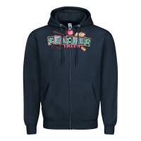 Navy teacher mom Zipper Hoodie - CowGirlArtShop