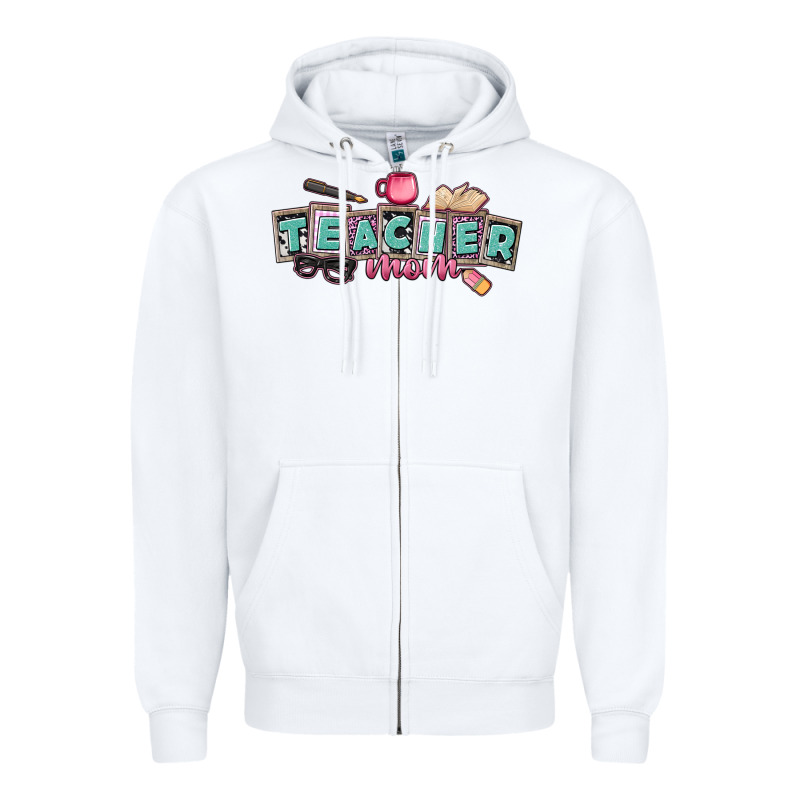 Teacher Mom Zipper Hoodie by CowGirlArtShop | Teevron