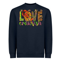 Navy Mardi Gras love crawfish Heavyweight Sweatshirt - NancyCooperArtShop