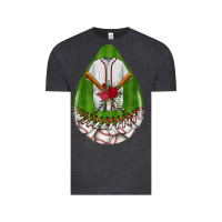 Vintage Black baseball and western roses teardrop  2 Vintage Tee - BundleAndBundleShop