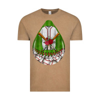 Vintage Coffee baseball and western roses teardrop  2 Vintage Tee - BundleAndBundleShop