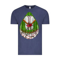 Vintage Denim baseball and western roses teardrop  2 Vintage Tee - BundleAndBundleShop