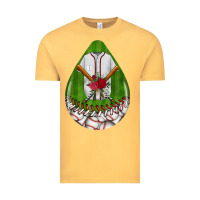 Vintage Mustard baseball and western roses teardrop  2 Vintage Tee - BundleAndBundleShop