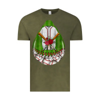 Baseball And Western Roses Teardrop  2 Vintage Tee | Teevron