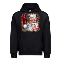 Black merry Christmas santa Urban Hoodie - CowhideDigitalArt
