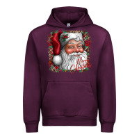 Mauve Wine merry Christmas santa Urban Hoodie - CowhideDigitalArt