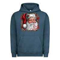 Pigment Midnight Navy merry Christmas santa Urban Hoodie - CowhideDigitalArt