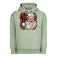 Pigment Oil Green merry Christmas santa Urban Hoodie - CowhideDigitalArt