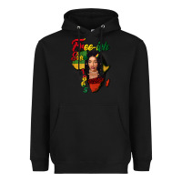 Black Free-ish since 1865 black woman Heavyweight Hoodie - FaDigitalArtStudio