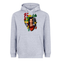 Heather Grey Free-ish since 1865 black woman Heavyweight Hoodie - FaDigitalArtStudio