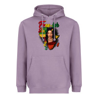 Lavender Free-ish since 1865 black woman Heavyweight Hoodie - FaDigitalArtStudio