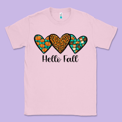 Hello Fall Classic Tee Designed By Jahusdesignshop