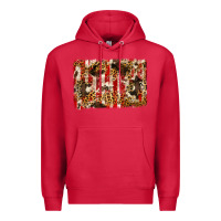 Cardinal america, cowhide, leopard backgraund Premium Hoodie - JahusDesignShop