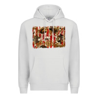 Dove Grey america, cowhide, leopard backgraund Premium Hoodie - JahusDesignShop
