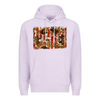 Lilac america, cowhide, leopard backgraund Premium Hoodie - JahusDesignShop