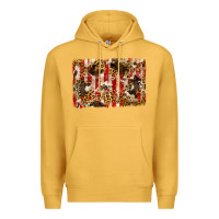 Mustard america, cowhide, leopard backgraund Premium Hoodie - JahusDesignShop