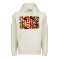 Oatmeal Heather america, cowhide, leopard backgraund Premium Hoodie - JahusDesignShop