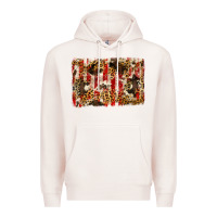 Pale Pink america, cowhide, leopard backgraund Premium Hoodie - JahusDesignShop