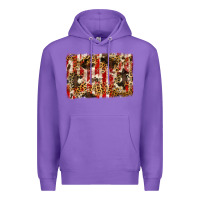 Purple america, cowhide, leopard backgraund Premium Hoodie - JahusDesignShop