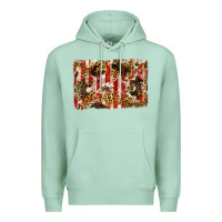Seafoam america, cowhide, leopard backgraund Premium Hoodie - JahusDesignShop