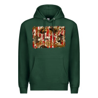 Sports Green america, cowhide, leopard backgraund Premium Hoodie - JahusDesignShop