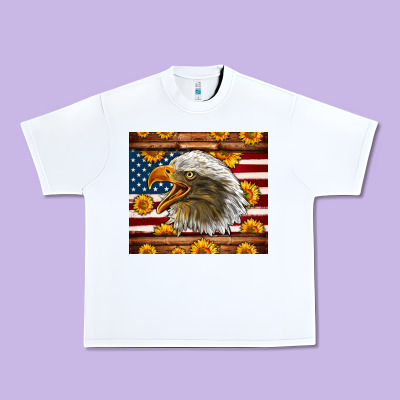 American Flag Eagle Tumbler Urban Heavy Tee Designed By Lillyallendesigns