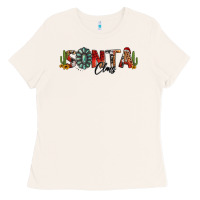 Bone western christmas santa claus sunflowers and cactus Ladies Tee - Jasminsmagicworld