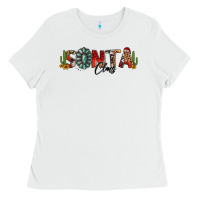 White western christmas santa claus sunflowers and cactus Ladies Tee - Jasminsmagicworld