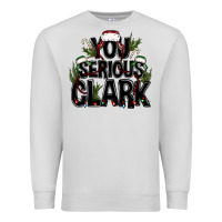 Dove Grey you serious clark black bbs Premium Sweatshirt - BundleAndBundleShop