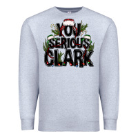 Heather Grey you serious clark black bbs Premium Sweatshirt - BundleAndBundleShop
