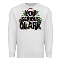 Oatmeal Heather you serious clark black bbs Premium Sweatshirt - BundleAndBundleShop