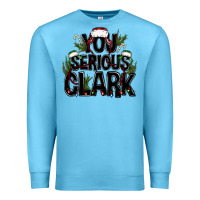 Ocean Blue you serious clark black bbs Premium Sweatshirt - BundleAndBundleShop