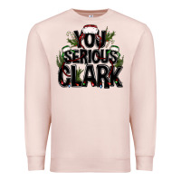 Pale Pink you serious clark black bbs Premium Sweatshirt - BundleAndBundleShop