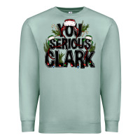 Seafoam you serious clark black bbs Premium Sweatshirt - BundleAndBundleShop