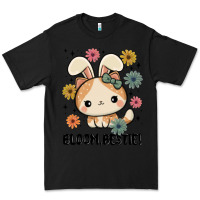 Black bloom bestie cat Premium Tee - MaliasSmallBusiness