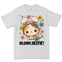 Dove Grey bloom bestie cat Premium Tee - MaliasSmallBusiness