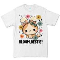 White bloom bestie cat Premium Tee - MaliasSmallBusiness