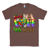 Chestnut More Love Less Hate LGBTQ Classic Tee - BundleAndBundleShop